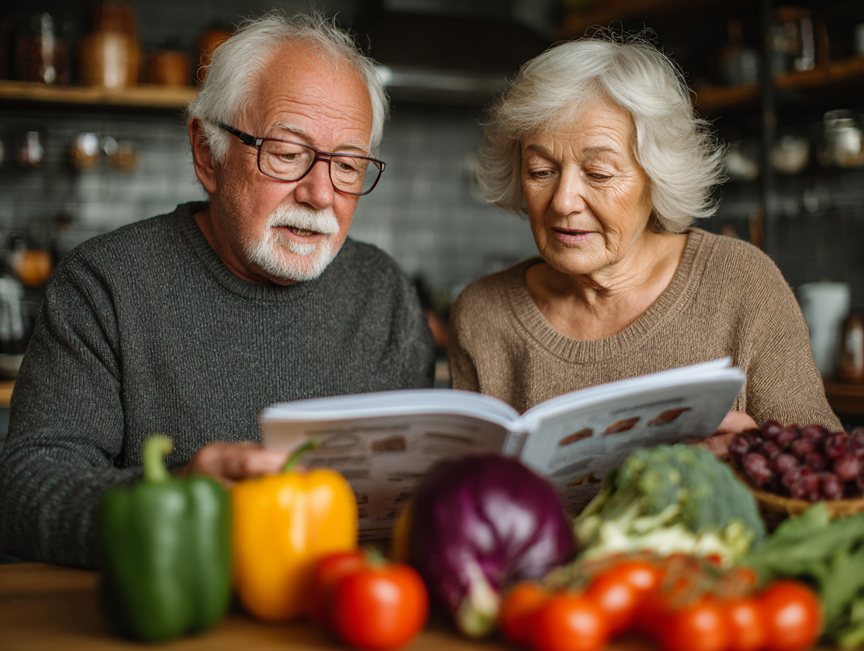 Team of nutrition professionals collaborating on meal planning